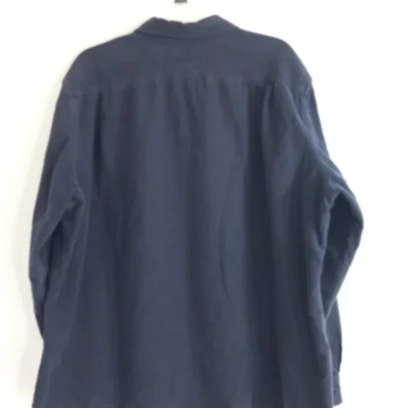 Eddie Bauer Flannel Shirt Men’s XXL Blue Heavy Button Up Outdoor Pockets EUC - Picture 10 of 16